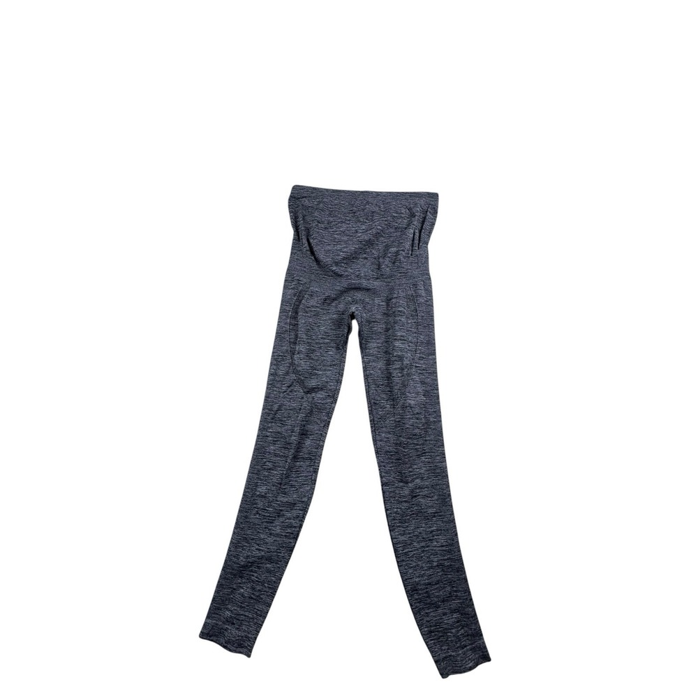Momozy Maternity Seamless Gray Compression Leggings S/M Pregnancy Activewear